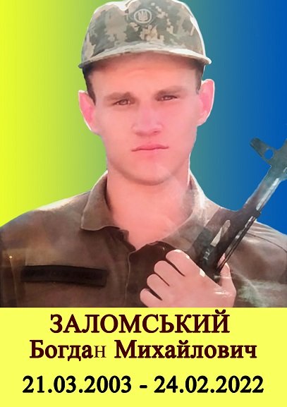 ZALOMSKYI BOHDAN MYKhAILOVYCh