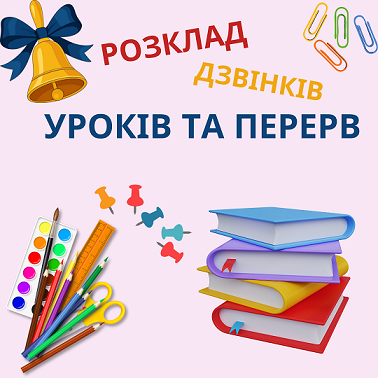 Call schedule in Starokostyantynivska Secondary School No. 1